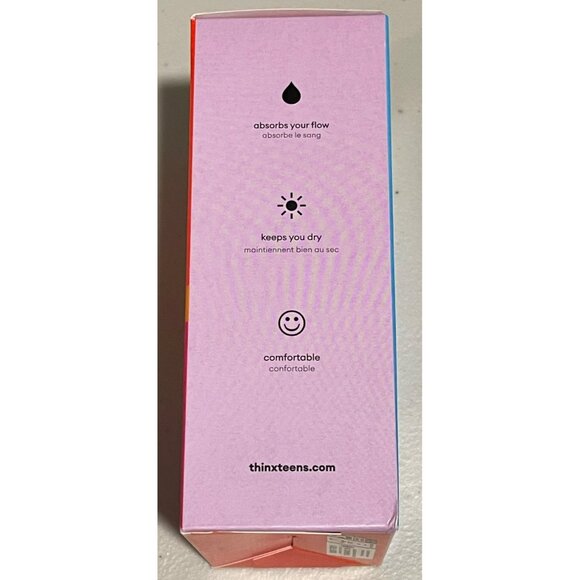 Think Teens 2 Pairs Period Reusable Underwear Size Small New In Box - Picture 8 of 8